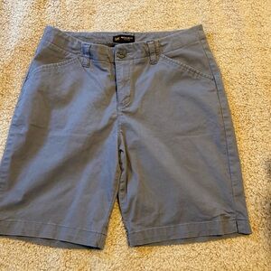 Lee Blue Flat Front Shorts